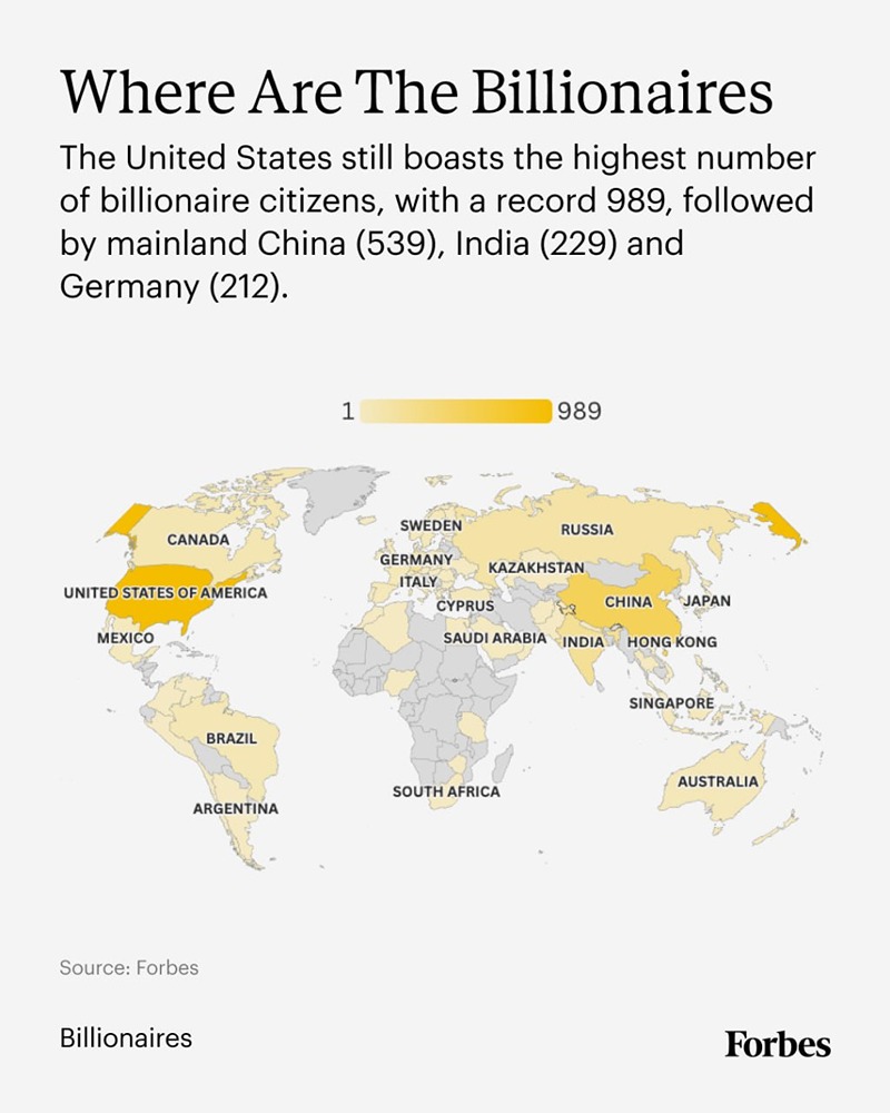 Где живут самые богатые люди мира?