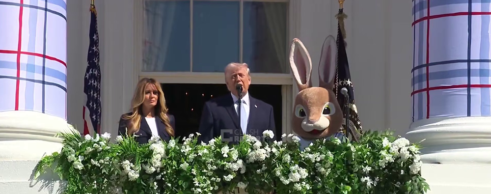 Трамп с пасхальным кроликом сделали официальное заявление по Ирану
