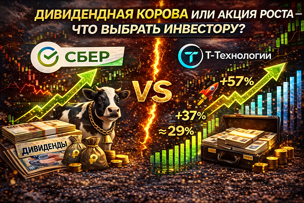 Сбер или Т‑Технологии: чьи показатели лучше — дивиденды или рост?