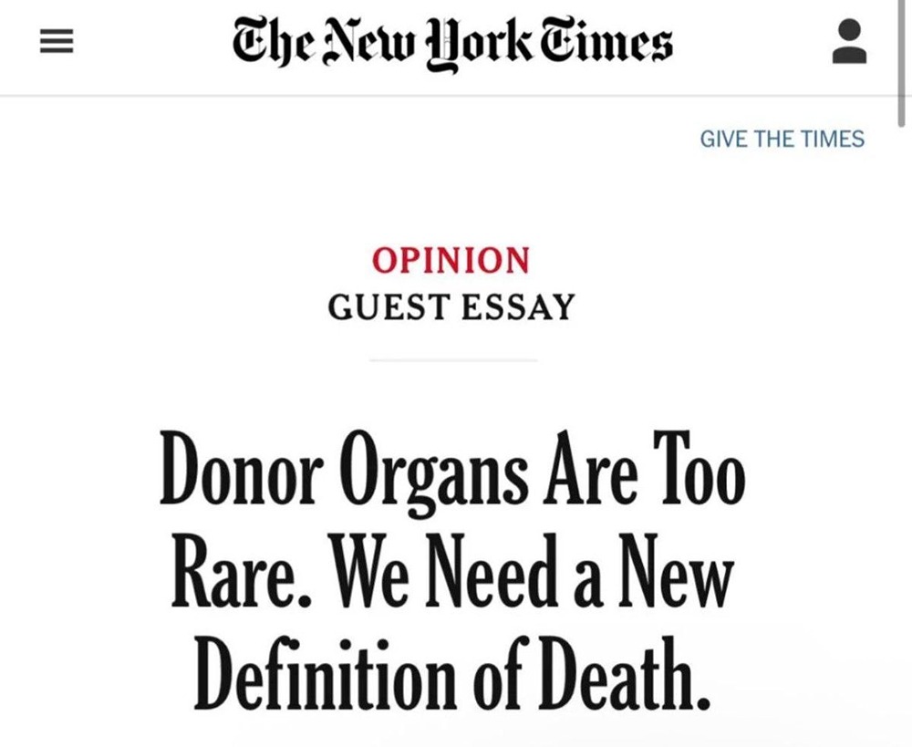 В США предлагают изменить определение слова «смерть»