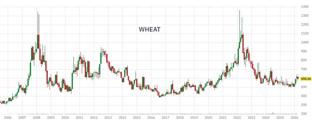 Впервые почти за 4 года хедж-фонды встали в чистый лонг по пшенице
