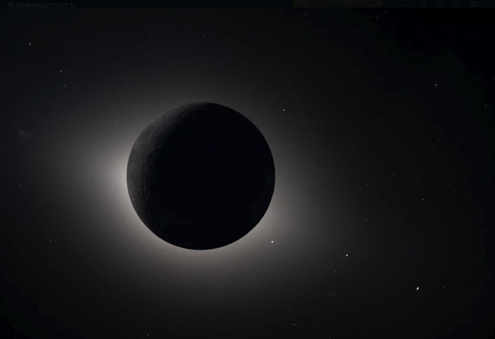 Фотография полного затмения за пределами Земли