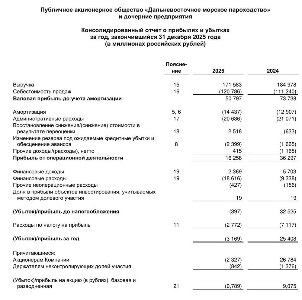 ДВМП МСФО за 2025 год