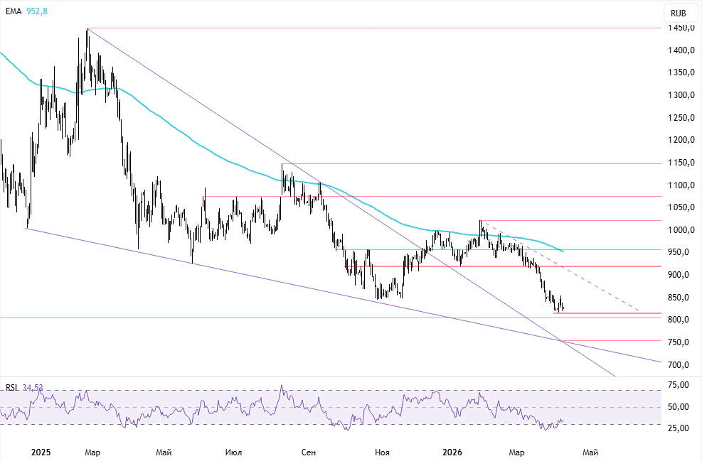 Целевая цена акций «Северстали» — 1000 руб., взгляд — «негативный»