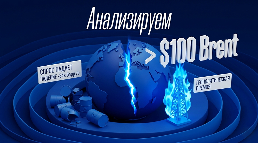 Геополитический шок вместо перепроизводства: почему спрос на нефть падает при цене 100$