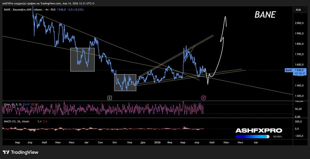 Когда ждать начала роста акций Башнефть? Что говорит график
