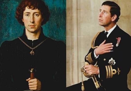 Король Англии Карл III удивительно похож на своего предка – Карла Смелого