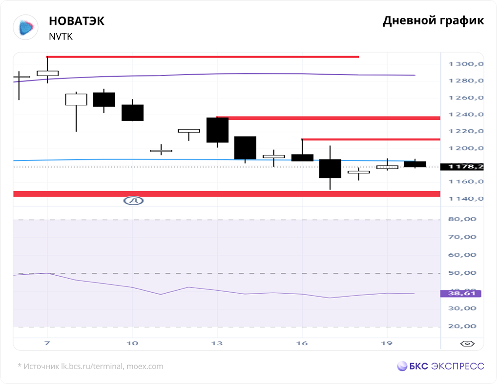 Покупатели смотрят на акции НОВАТЭКа