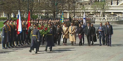 Президент Сейшельских Островов возложил венок к Могиле Неизвестного Солдата
