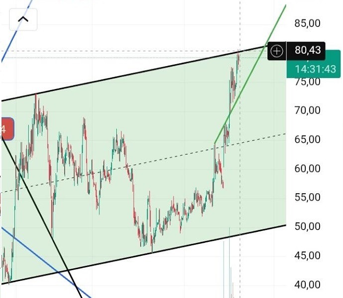 Текущие риски в акциях ДВМП на графике