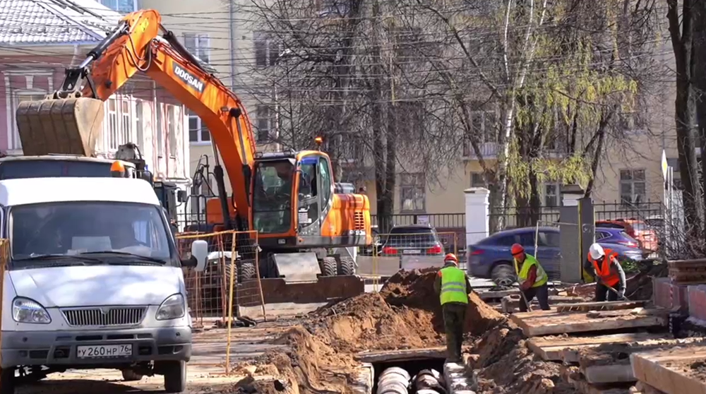 ТГК‑2 обновляет тепловые сети в центре Ярославля: работы в Первомайском переулке