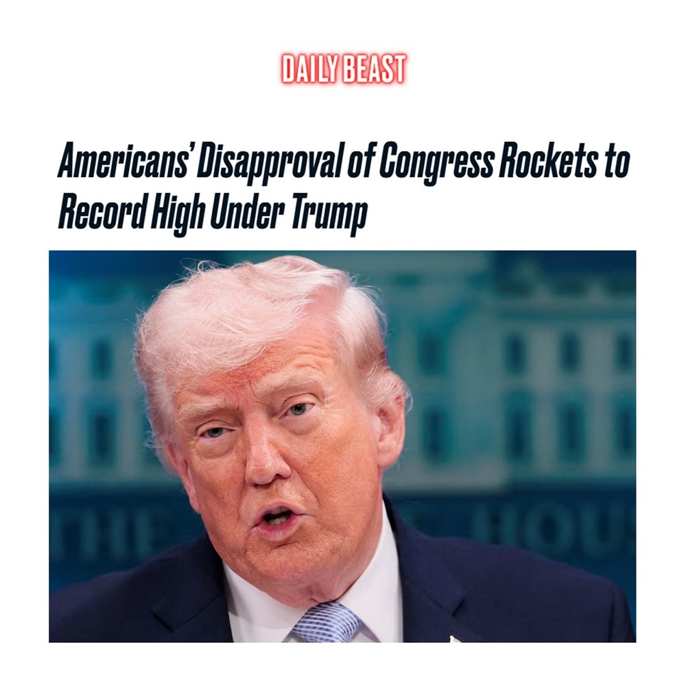 После падения рейтинга Трампа недовольство американцев Конгрессом также достигло рекорда — 86%