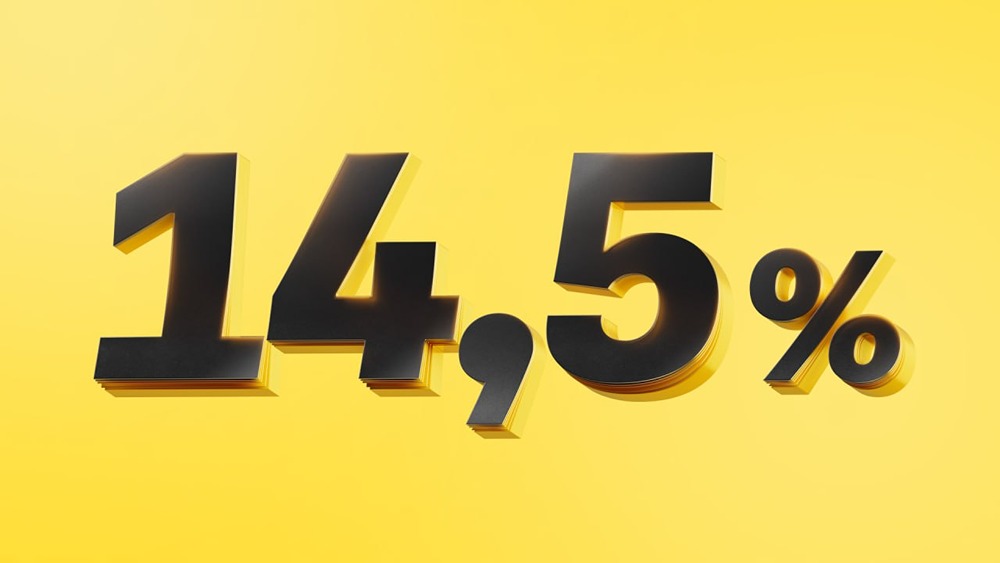 Банк России снизил ключевую ставку до 14,5%