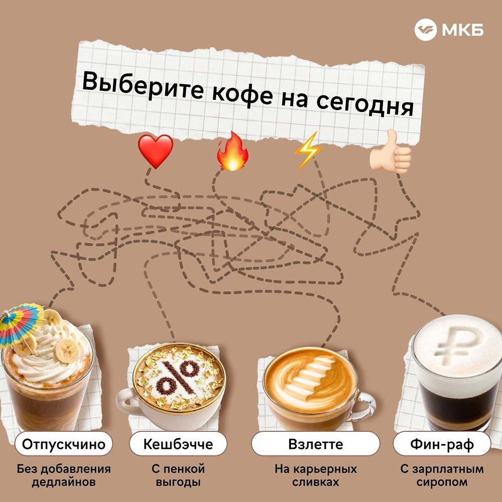 Кофе с кешбэком: до 7 % возврата по картам МКБ