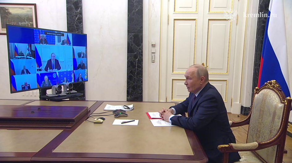 Путин провёл совещание с постоянными членами Совета Безопасности