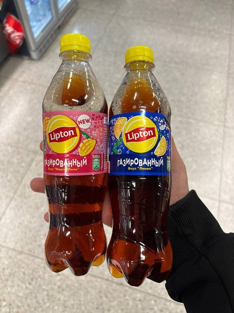 Газированный чай Lipton появился в российских магазинах