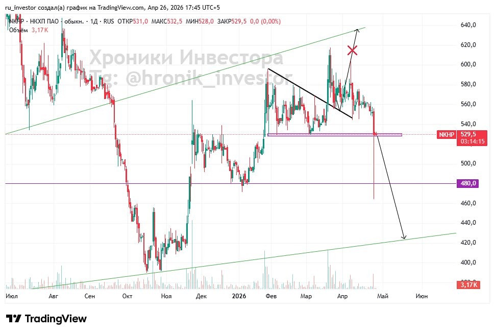 Что будет с акциями НКХП: ждать роста до 700 или падать до 420 рублей