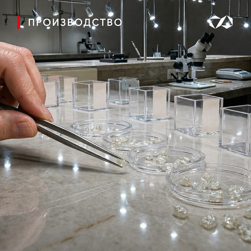 АЛРОСА: как сортируют и оценивают алмазы в Мирном