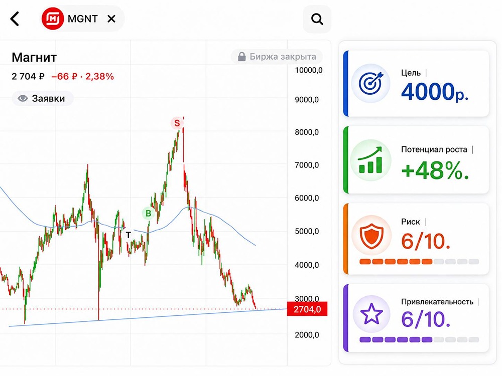 Исторический момент в акциях Магнит