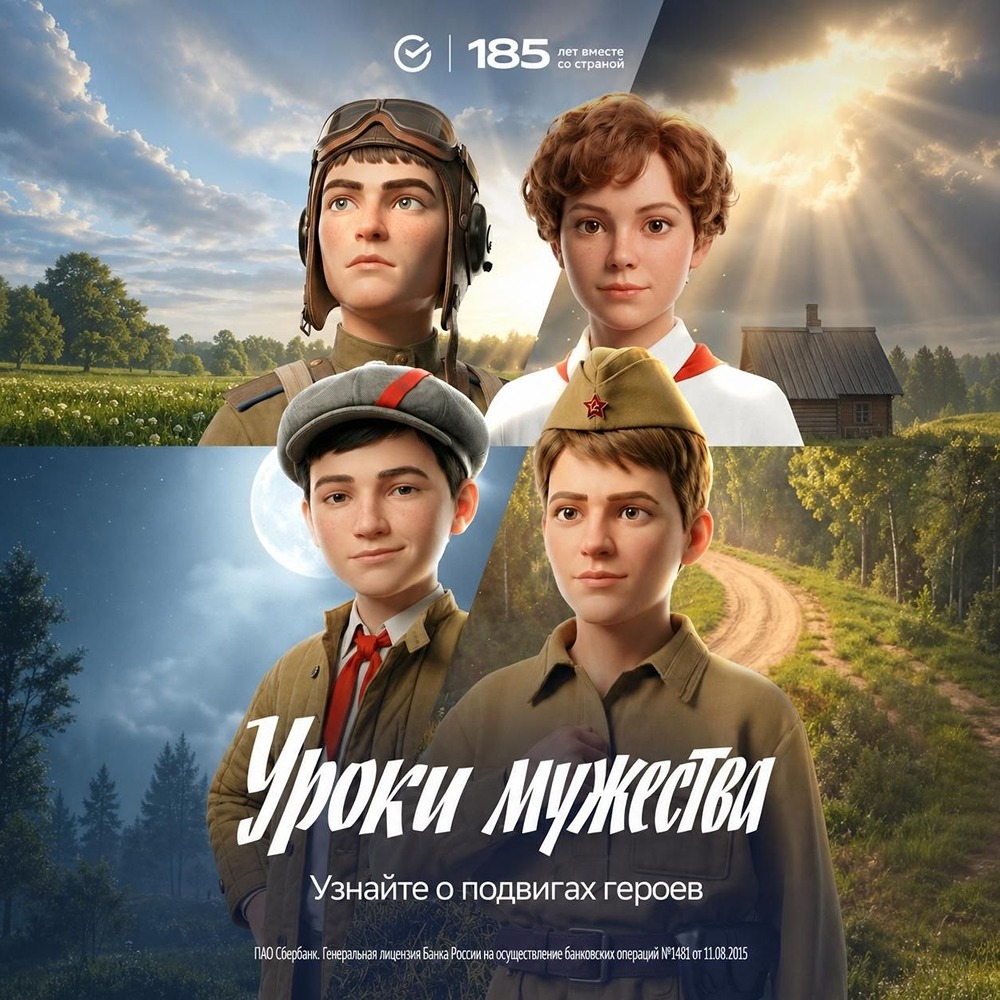 Сбер представляет: «Уроки мужества» — мультфильм с выбором сюжета