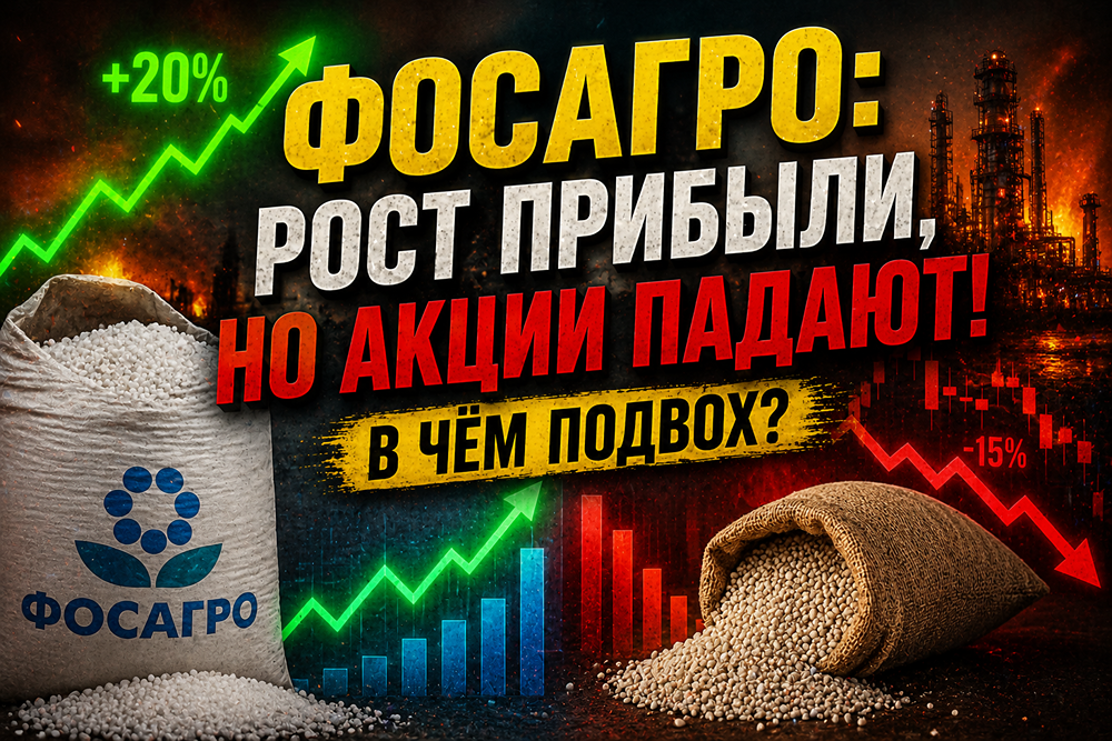 Парадокс Фосагро: прибыль растёт, а акции падают — в чём дело