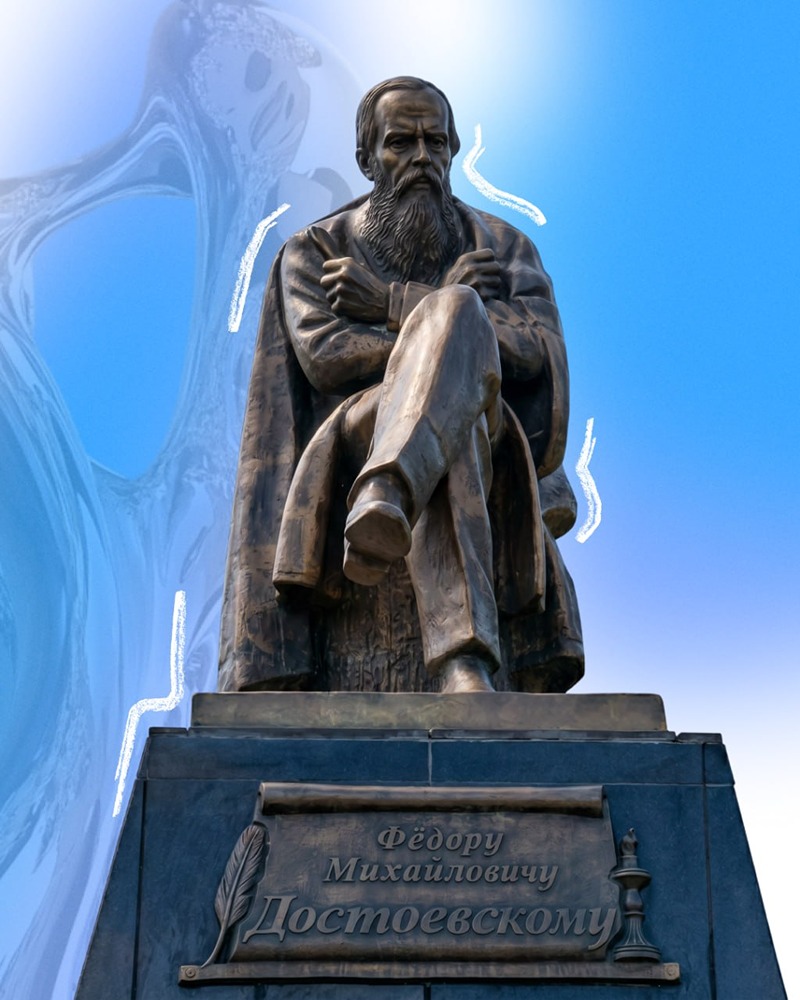Бронзовый Достоевский: памятник от НЛМК в Старой Руссе