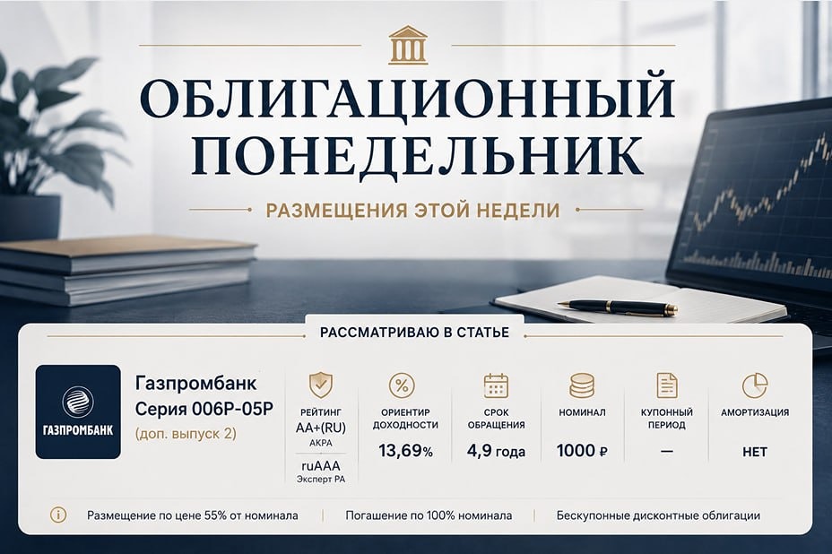 Стоит ли покупать облигации Газпромбанка 006Р‑05Р? Разбираем доходность