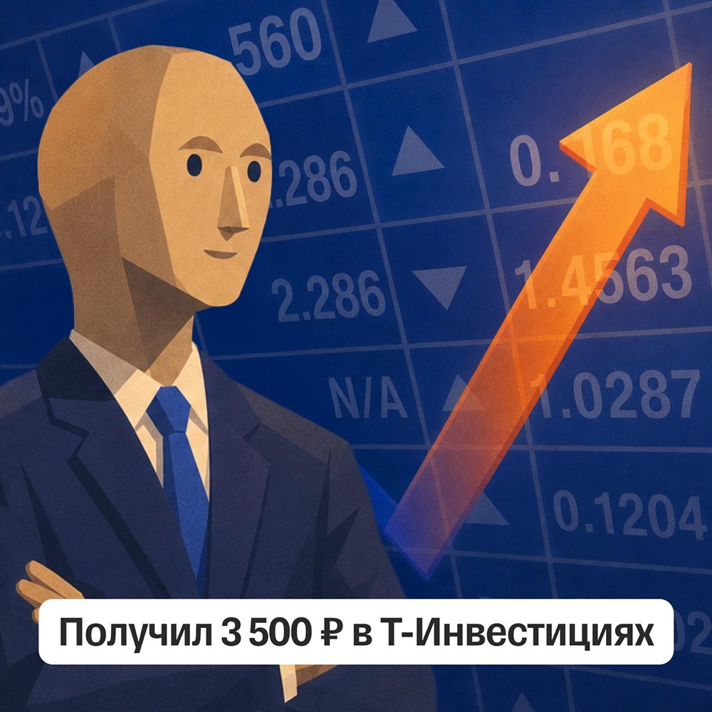 Получи 3 500 рублей от Т-Инвестиции