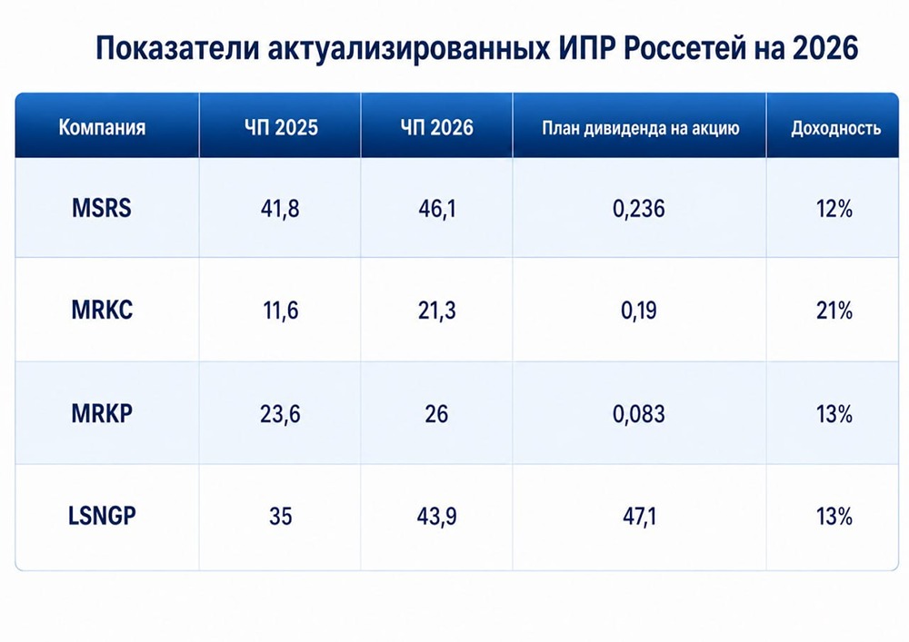 Почему дивиденды «Россетей» в 2028 году могут достичь 16–17%? Анализ дочерних компаний и капвложений