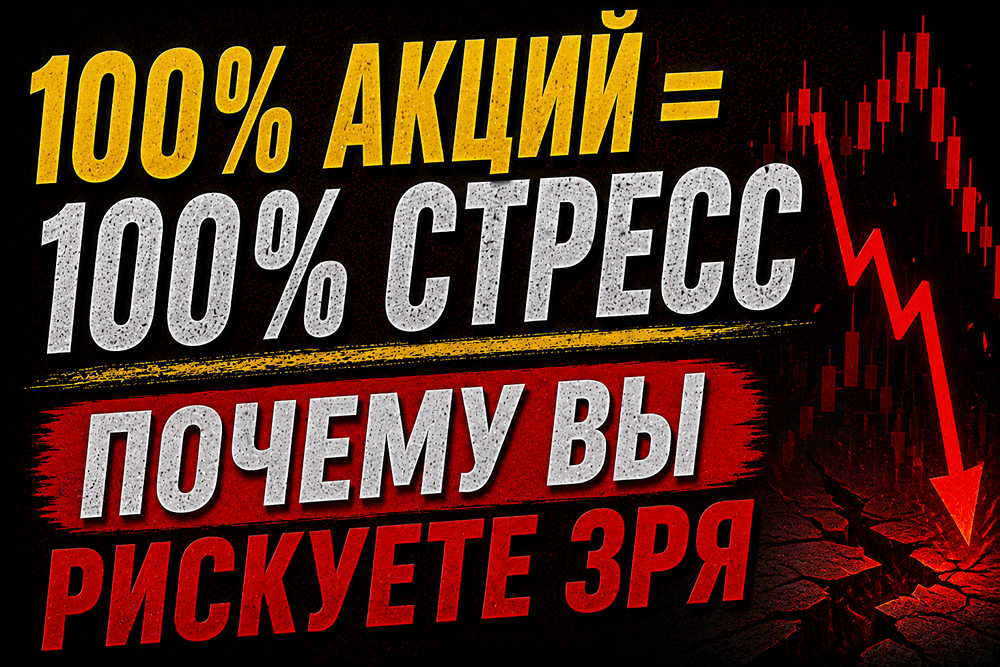 Почему портфель из одних акций — риск даже для опытных инвесторов