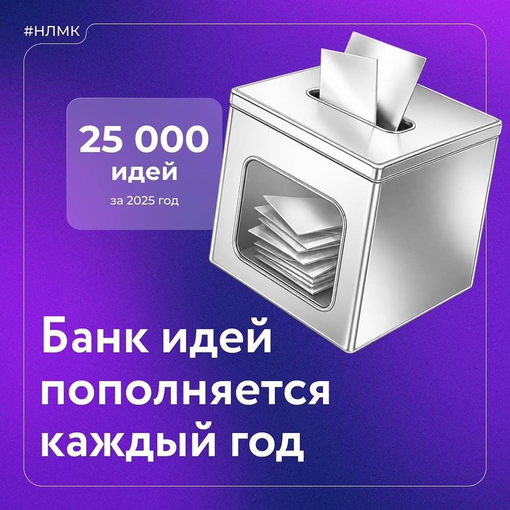 «Банк идей» НЛМК: рекордные 25 000 предложений в 2025 году