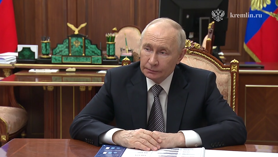 Владимир Путин провёл рабочую встречу с главой Республики Тыва