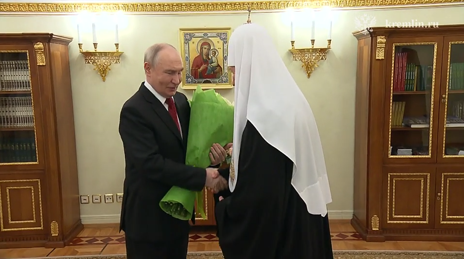 Владимир Путин поздравил Патриарха Московского и всея Руси Кирилла