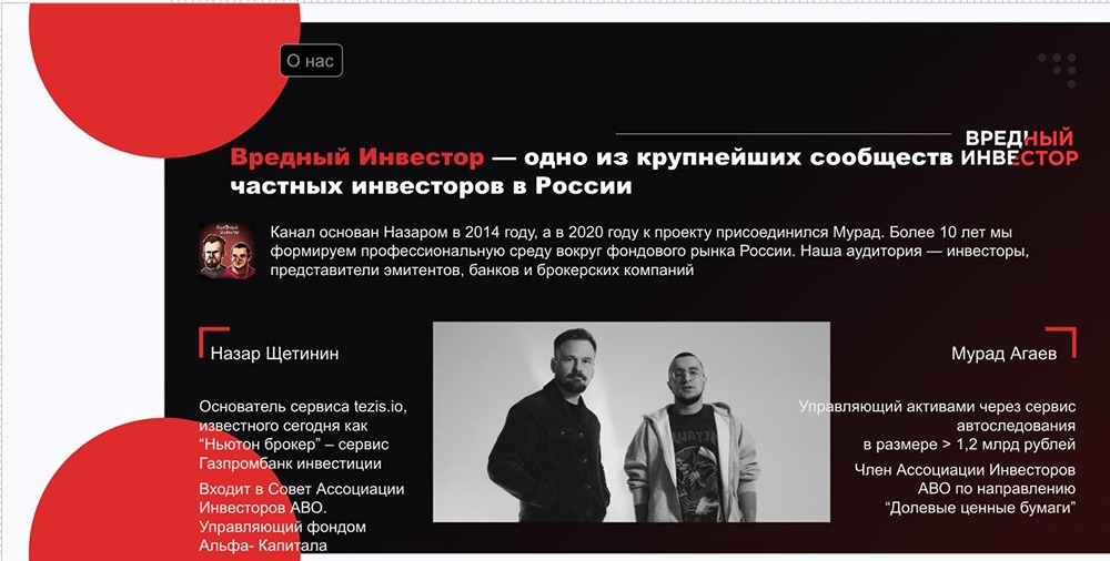 Кто такие Назар Щетинин и Мурад Агаев и что за проект «Вредный инвестор»