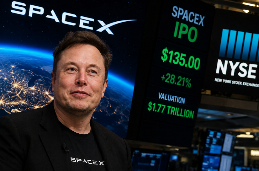 Как прошли первые минуты торгов IPO SpaceX