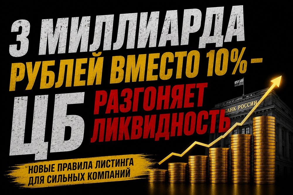 Почему ЦБ меняет критерии free float для 1‑го и 2‑го уровней листинга