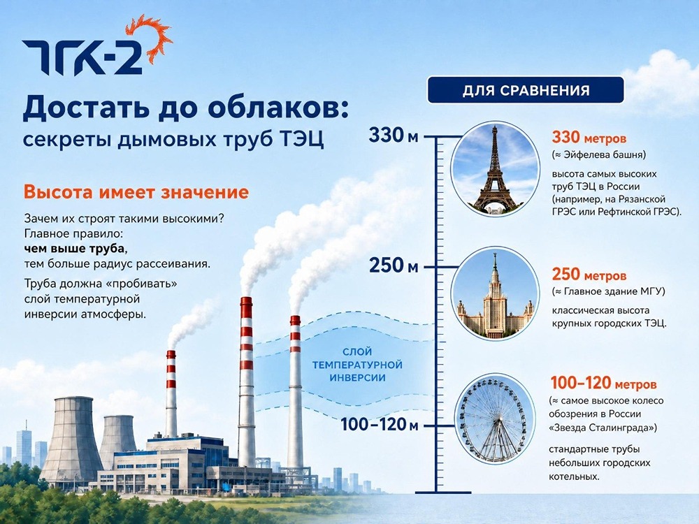ТГК-2: достать до облаков — секреты дымовых труб ТЭЦ