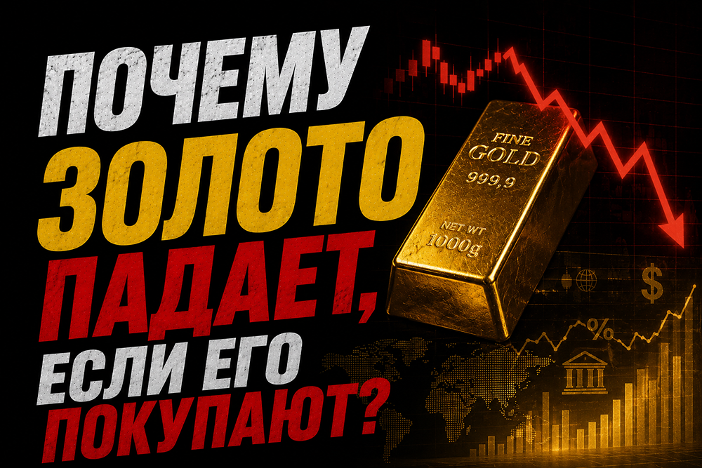 Почему золото падает, если его покупают? Анализируем