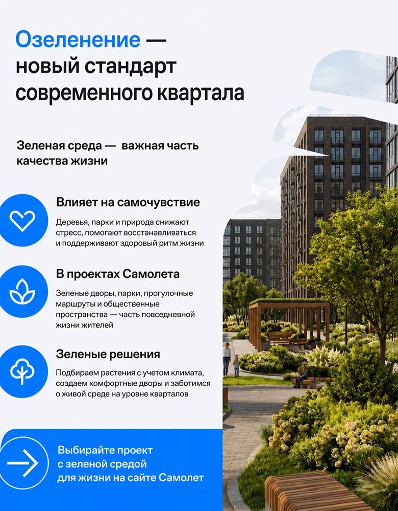 Когда двор — не фон, а пространство для жизни: новый стандарт от «Самолета»
