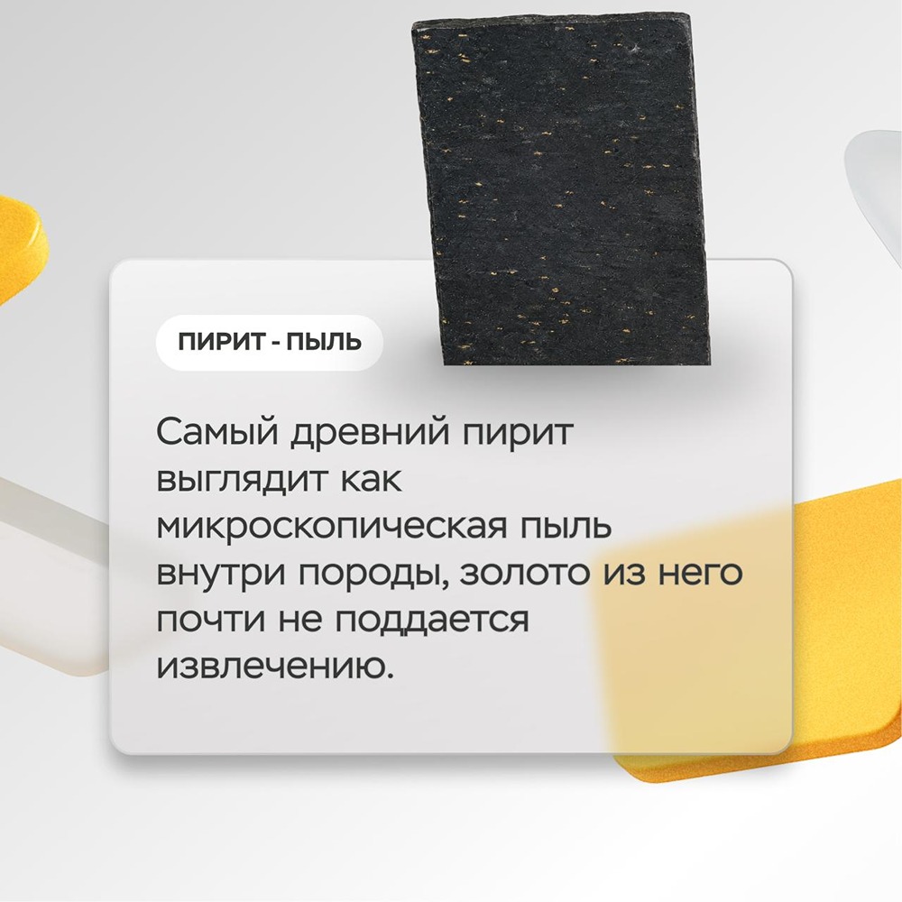 На Сухом Логе нашли несколько разновидностей пирита с разной концентрацией золота