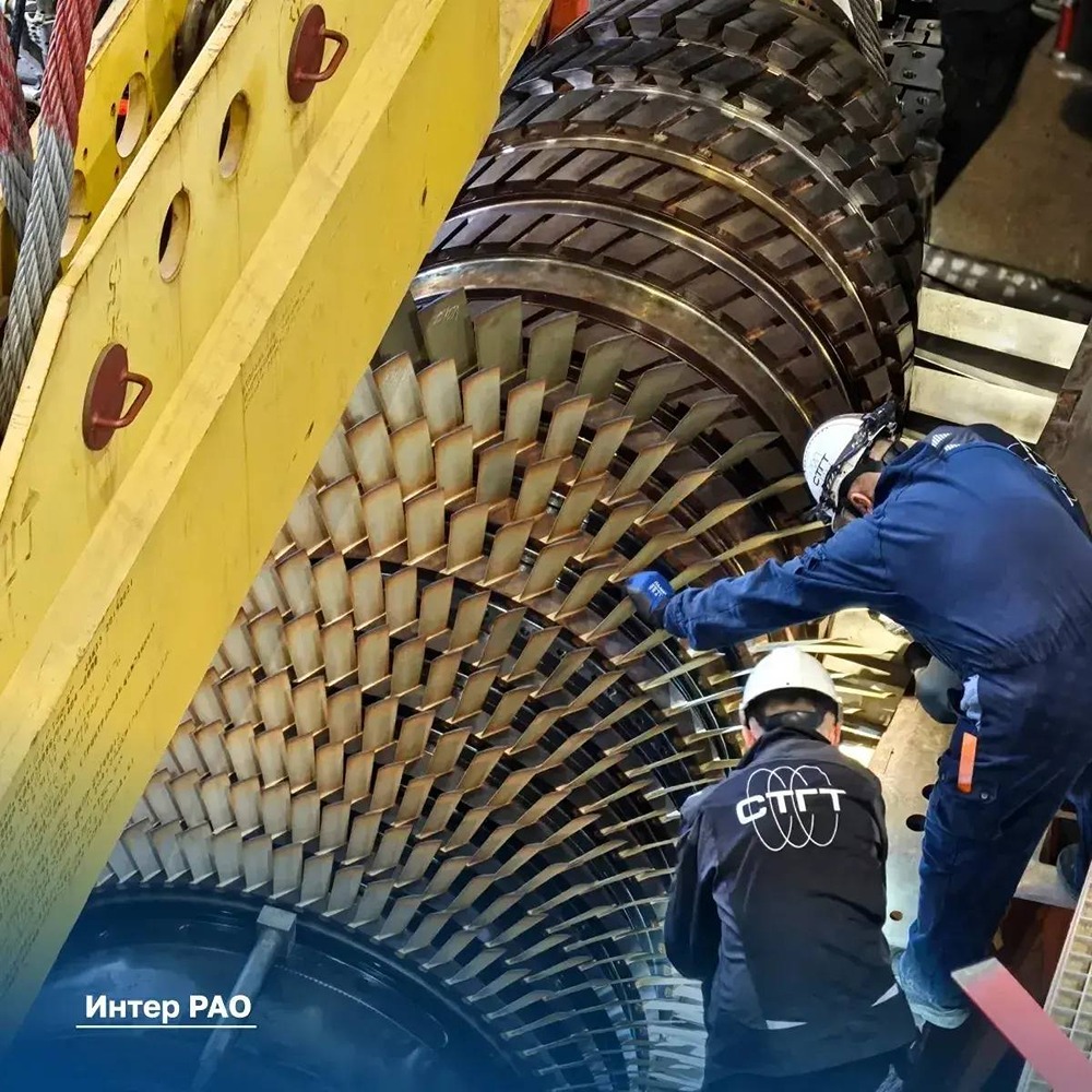 Затонская ТЭЦ: завершён ремонт газовой турбины после 66 000 часов