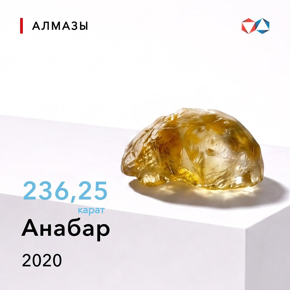 Алмаз «Анабар»: найден 13 июля 2020 года, вес — 236,25 карата