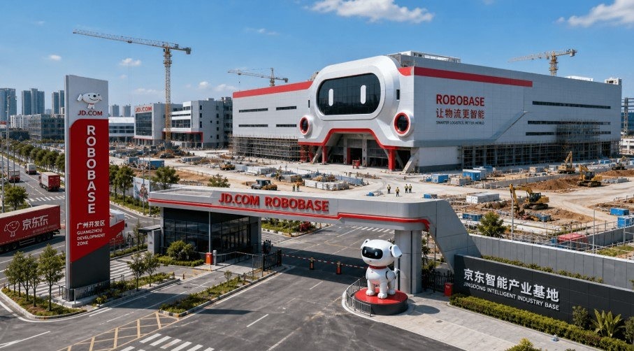 JD.com строит первый завод роботов RoboBase в Гуанчжоу: ставка на воплощённый ИИ