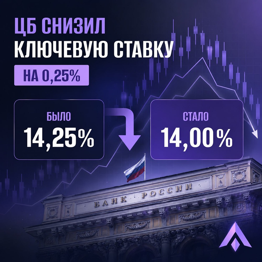 Сюрприз от ЦБ РФ: ставка снижена, но инфляция и прогнозы стали жёстче