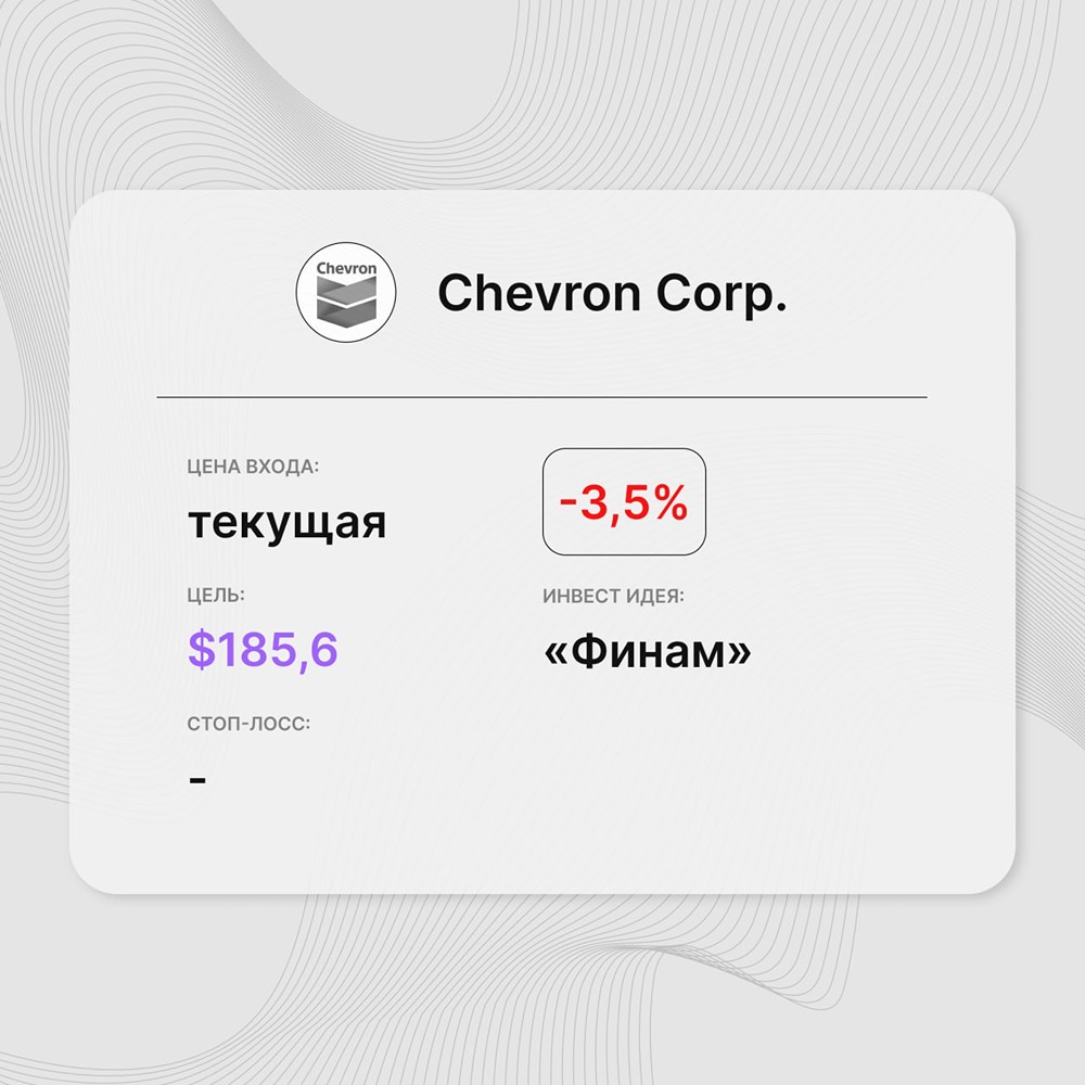 Инвест-идея по акциям Chevron: аналитики подтверждает рейтинг «держать»