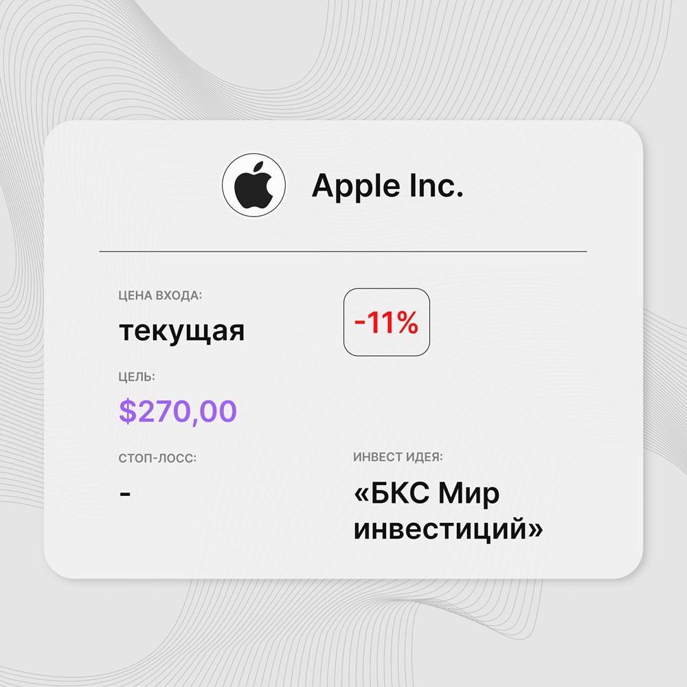 Инвест-идея по акциям Apple: скепсис со стороны аналитиков