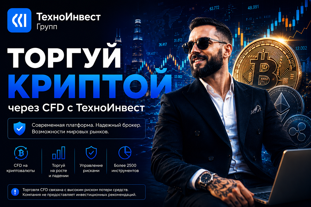 CFD на Bitcoin в Беларуси: как торговать через «ТехноИнвест» без криптокошельков и блокчейнов