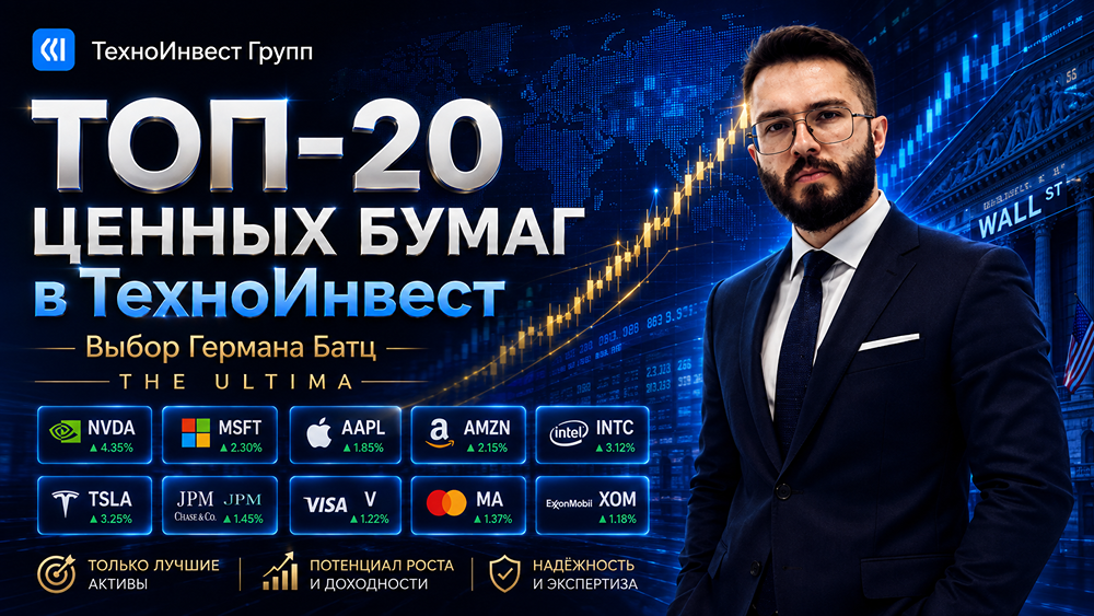 От NVIDIA до Coca‑Cola: рейтинг 20 ключевых американских бумаг для диверсифицированного портфеля
