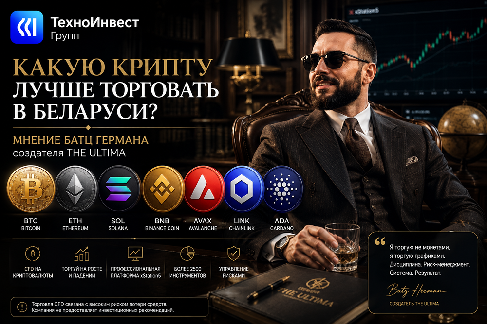 Какую крипту лучше торговать в Беларуси? Мнение Батц Германа, создателя THE ULTIMA