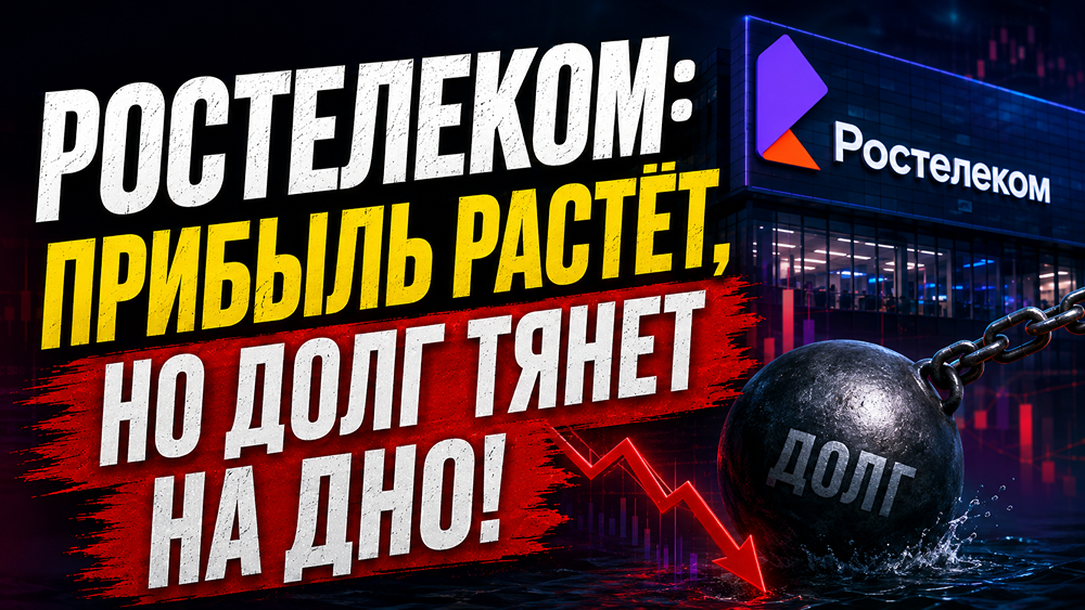 Рост выручки Ростелекома не спасает от высокой долговой нагрузки и отрицательного FC